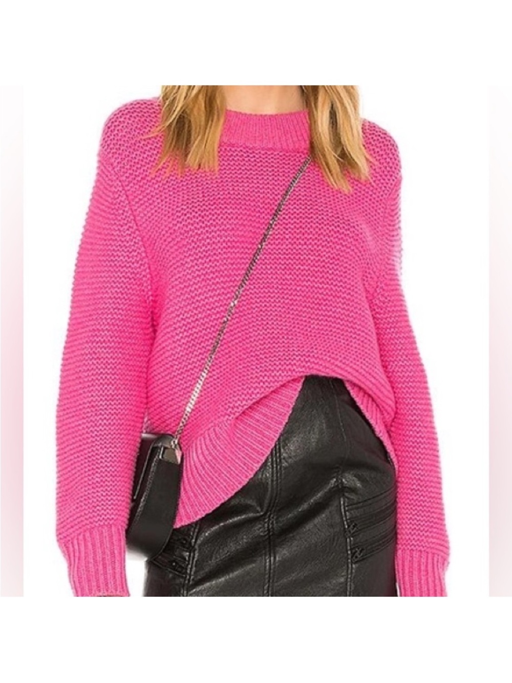 Joie Adeen beautiful wool/ cashmere chunky knit ribbed oversized sweater Small